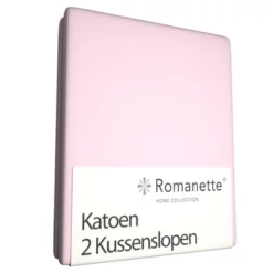 Kopfkissenbezüge Romanette Rose (Baumwolle) (2er Set)