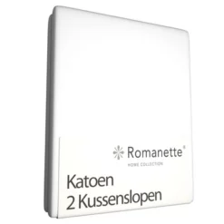 Kopfkissenbezüge Romanette White (Baumwolle) (2er Set)