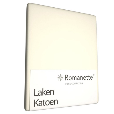 Bettlaken Romanette Elfenbein (Baumwolle) 3 Bettlaken Romanette Elfenbein (Baumwolle) – Bild 2