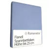 Spannbettlaken Romanette Hellblau (Flanell) -BEDSUPPLY VerkäufeBEDSUPPLY Verkäufe lichtblauwf