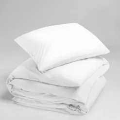 Bettwäsche Yumeko Pure White Perkal -BEDSUPPLY VerkäufeBEDSUPPLY Verkäufe pduvet cover set percale pure white 2 1p stk