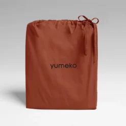 Bettwäsche Yumeko Rusty Red Perkal -BEDSUPPLY VerkäufeBEDSUPPLY Verkäufe qc1308a duvet cover set percale rusty red 1 pkg