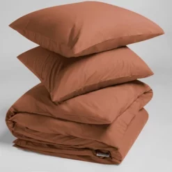 Bettwäsche Yumeko Terracotta Perkal -BEDSUPPLY VerkäufeBEDSUPPLY Verkäufe rduvet cover set percale terracotta 2 2p stk 6