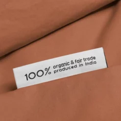 Bettwäsche Yumeko Terracotta Perkal -BEDSUPPLY VerkäufeBEDSUPPLY Verkäufe rduvet cover set percale terracotta 4 lbl