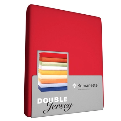 Spannbettlaken Romanette Rot (Double Jersey) 3 Spannbettlaken Romanette Rot (Double Jersey)