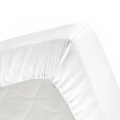 Boxspring / Wasserbett Spannbettlaken Damai White (Baumwolle) -BEDSUPPLY VerkäufeBEDSUPPLY Verkäufe s 01 hl onder white 16