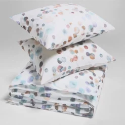 Bettwäsche Yumeko Watercolor Dots Perkal -BEDSUPPLY VerkäufeBEDSUPPLY Verkäufe sc3454a duvet cover set percale watercolor dots 2 2p stk 3