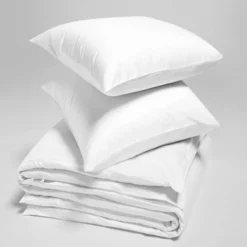 Bettwäsche Yumeko Pure White Mako-Satin -BEDSUPPLY VerkäufeBEDSUPPLY Verkäufe sduvet cover set cotton sateen pure white 2 2p stk