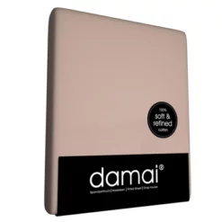 Single Split Spannbettlaken Damai Taupe (Baumwolle)