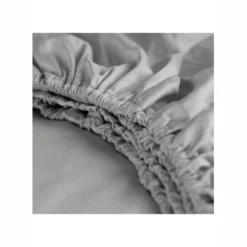 Topper Spannbettlaken Cinderella Hellgrau (Satin) -BEDSUPPLY VerkäufeBEDSUPPLY Verkäufe topper hoeslaken katoen satijn light grey