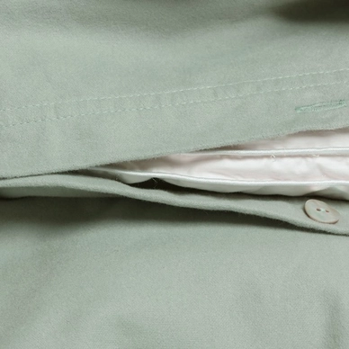 Bettwäsche Yumeko Pale Green Flanell 5 Bettwäsche Yumeko Pale Green Flanell – Bild 3