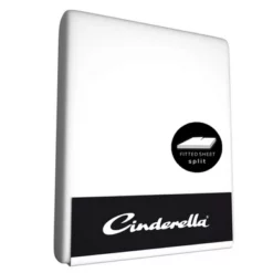 Split Topper Spannbettlaken Cinderella White (Double Jersey)
