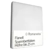 Spannbettlaken Romanette Weiß (Flanell) -BEDSUPPLY VerkäufeBEDSUPPLY Verkäufe witf