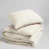 Bettwäsche Yumeko White Sand Perkal -BEDSUPPLY VerkäufeBEDSUPPLY Verkäufe yduvet cover set percale white sand 2 1p stk