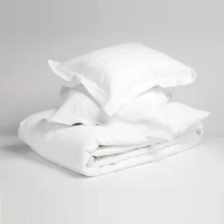 Babybettwäsche Yumeko Pur Weiß Satin